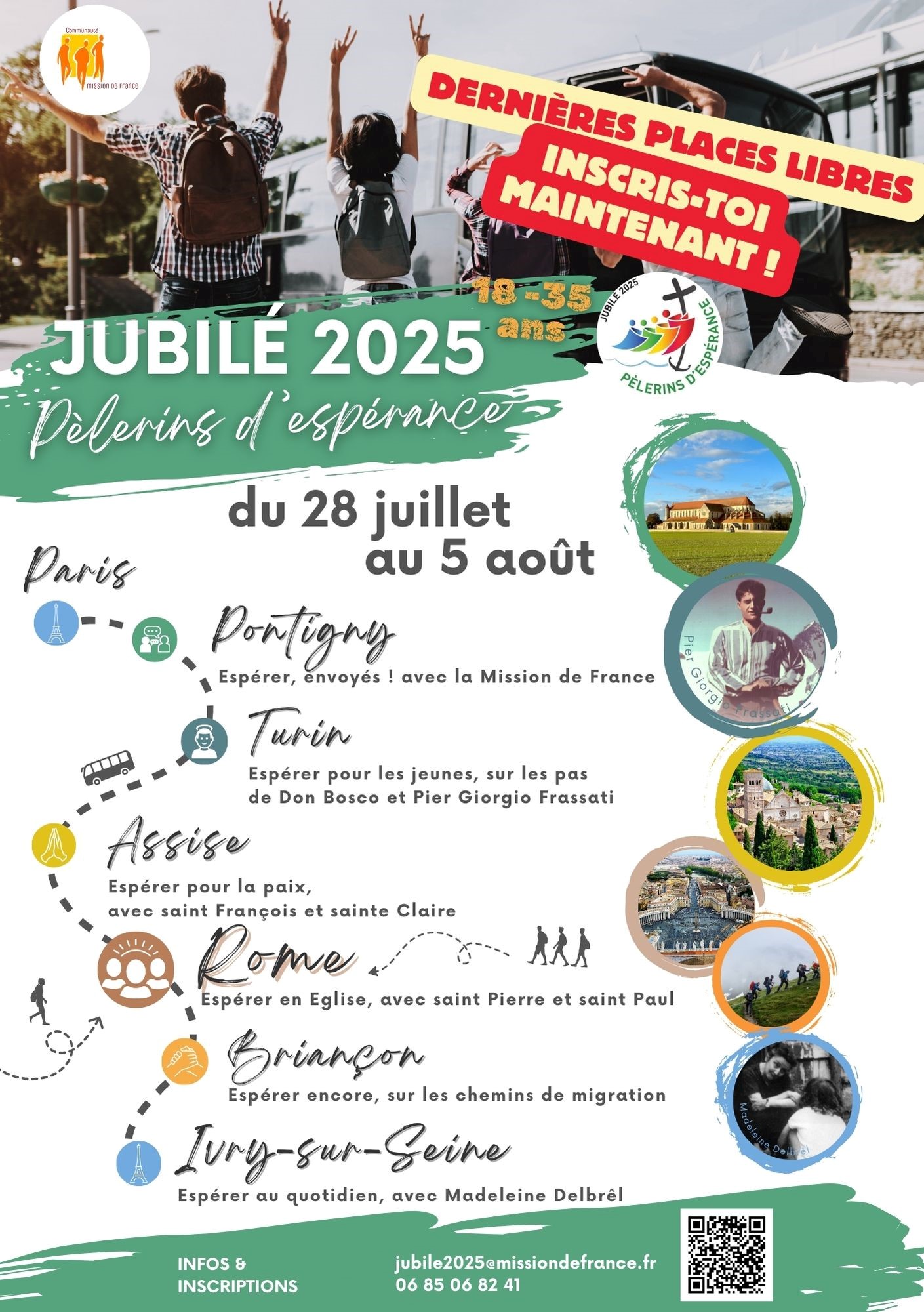 Jubilé 2025 – Pèlerinage des jeunes 18-35 ans à Rome